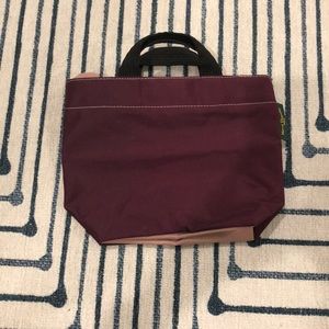 cute purple bag with zipper